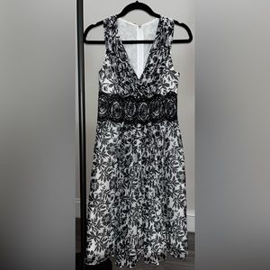 Charles Chang-Lima Vintage Floral Designer Dress Size 4